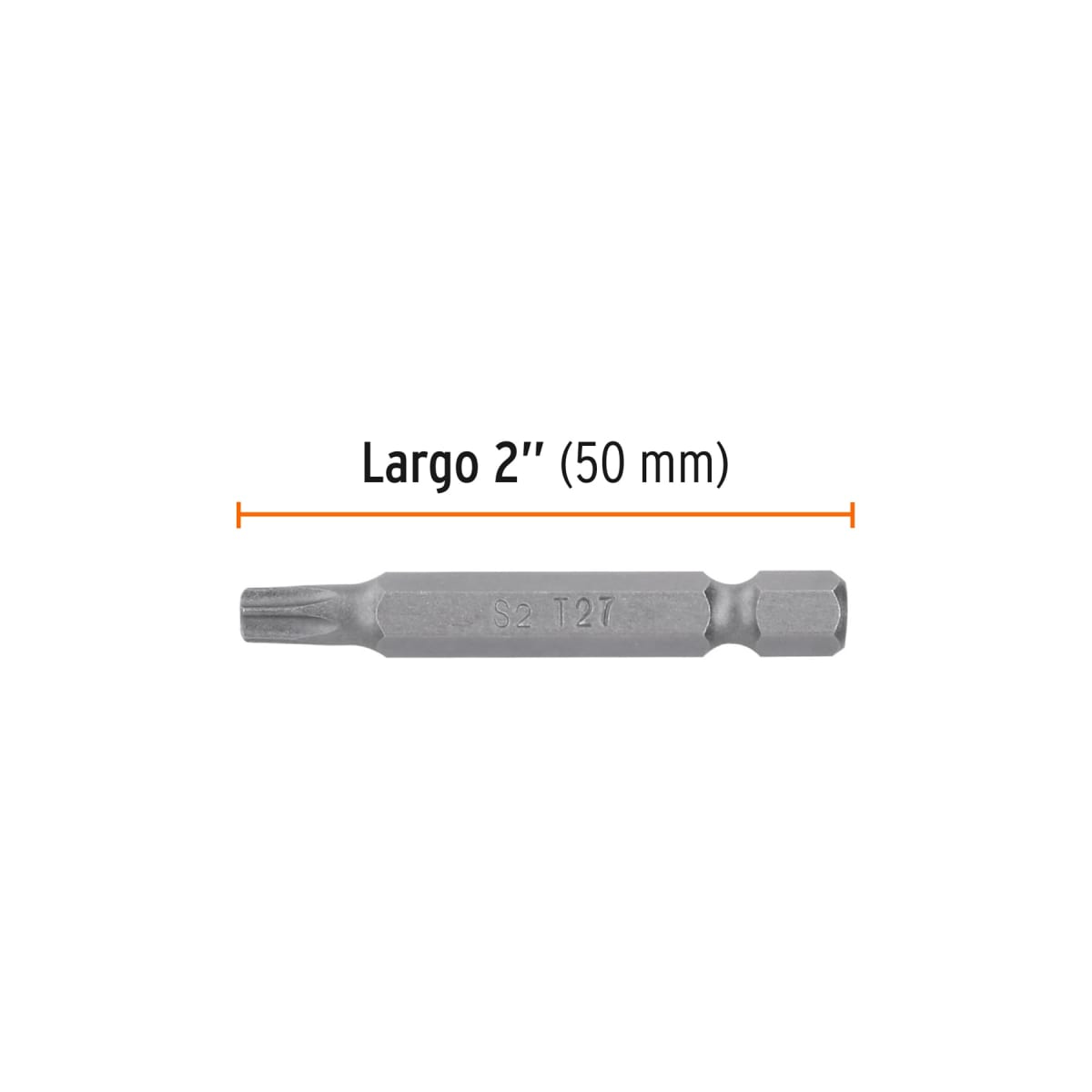 Estuche con 5 puntas torx T27 largo 2´´, Truper Expert4
