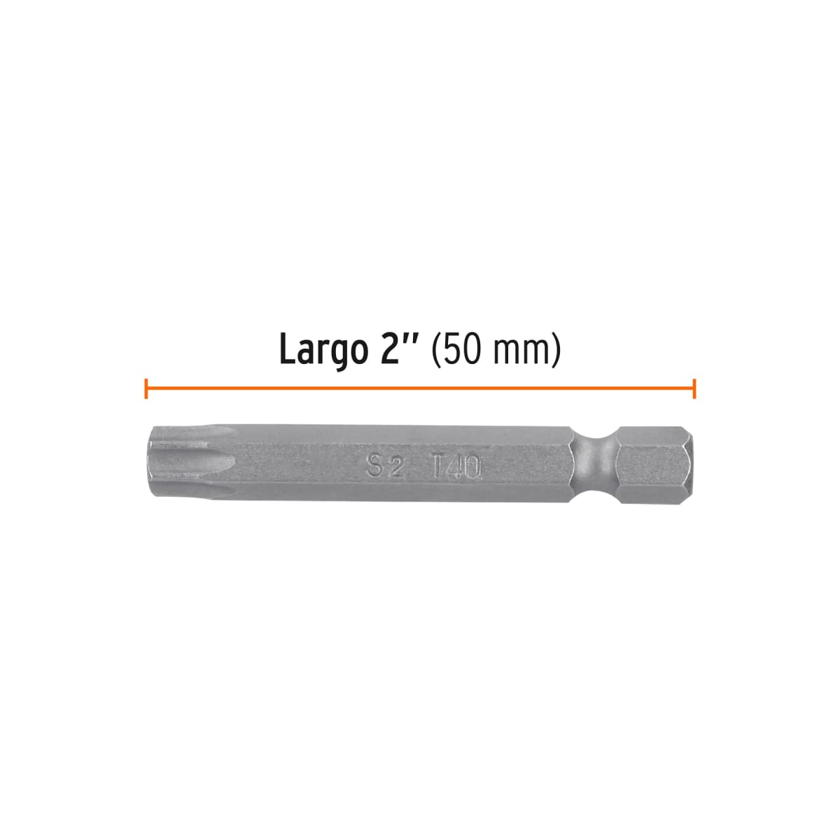 Estuche con 5 puntas torx T40 largo 2´´, Truper Expert4