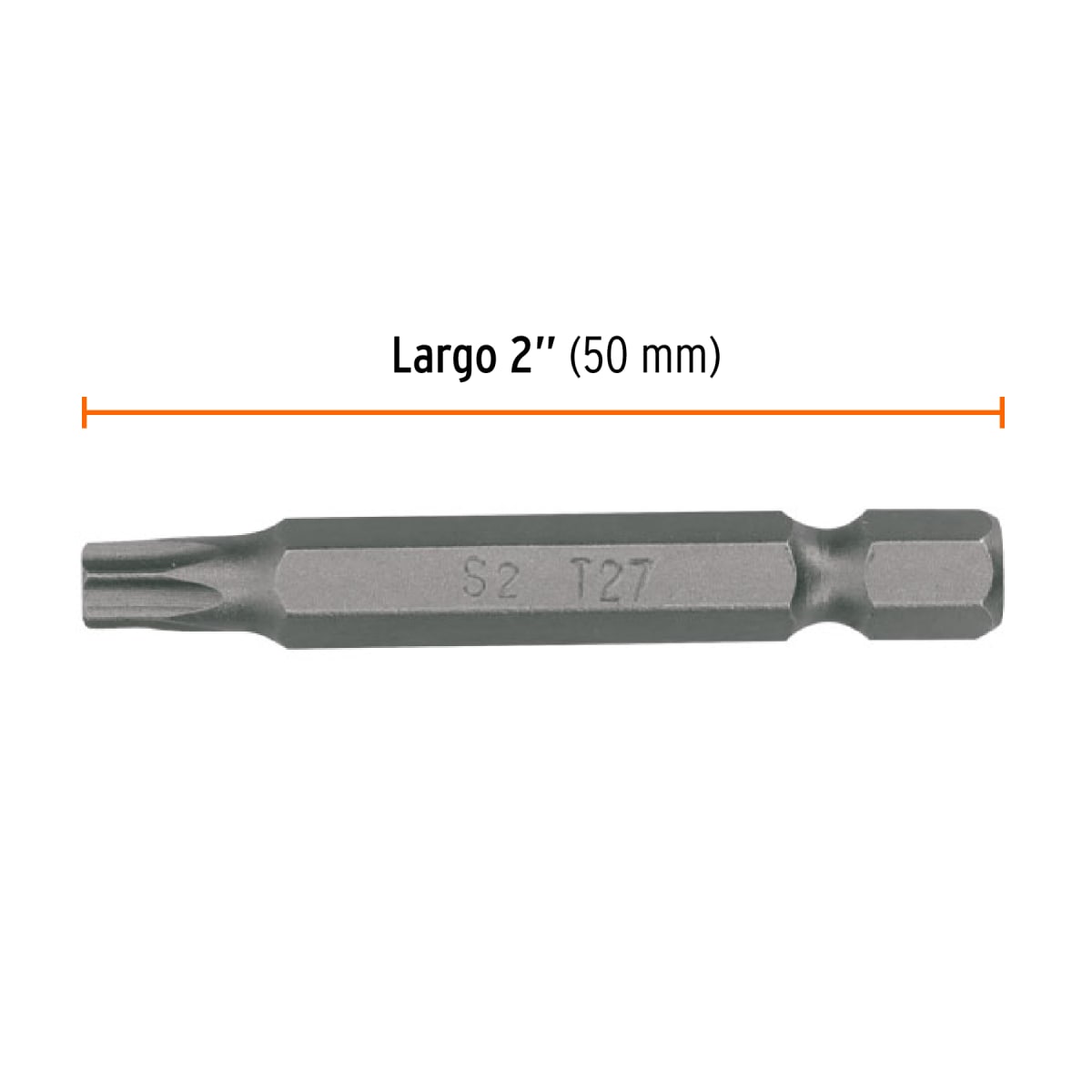 Estuche con 5 puntas torx T27 con seguro largo 2´´, Expert Truper3