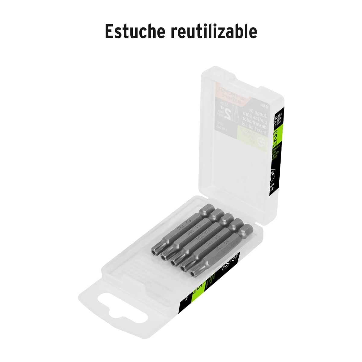 Estuche con 5 puntas torx T30 con seguro largo 2´´, Expert Truper4