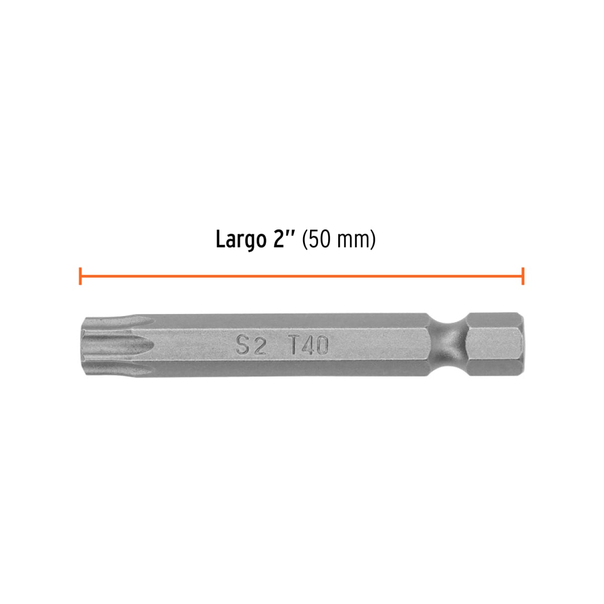 Estuche con 5 puntas torx T40 con seguro largo 2´´, Expert Truper3