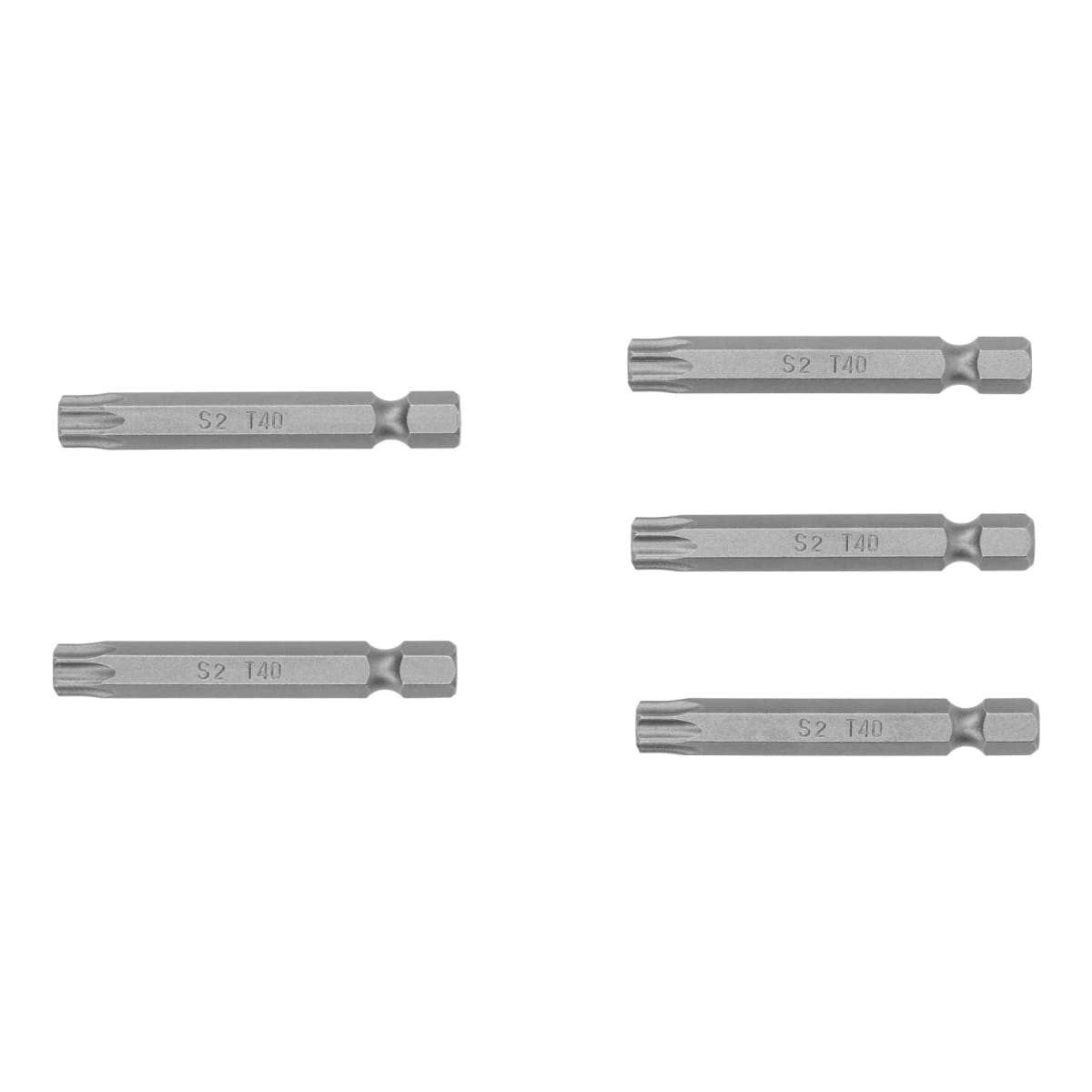 Estuche con 5 puntas torx T40 con seguro largo 2´´, Expert Truper1