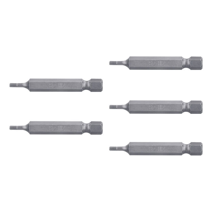 Estuche con 5 puntas hexagonales de 2 mm largo 2´´, Expert Truper2