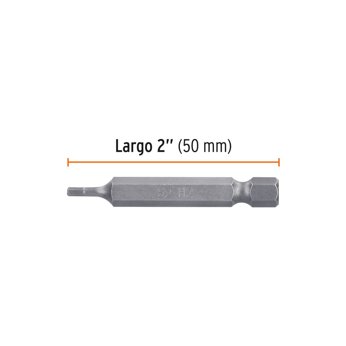 Estuche con 5 puntas hexagonales de 2 mm largo 2´´, Expert Truper3