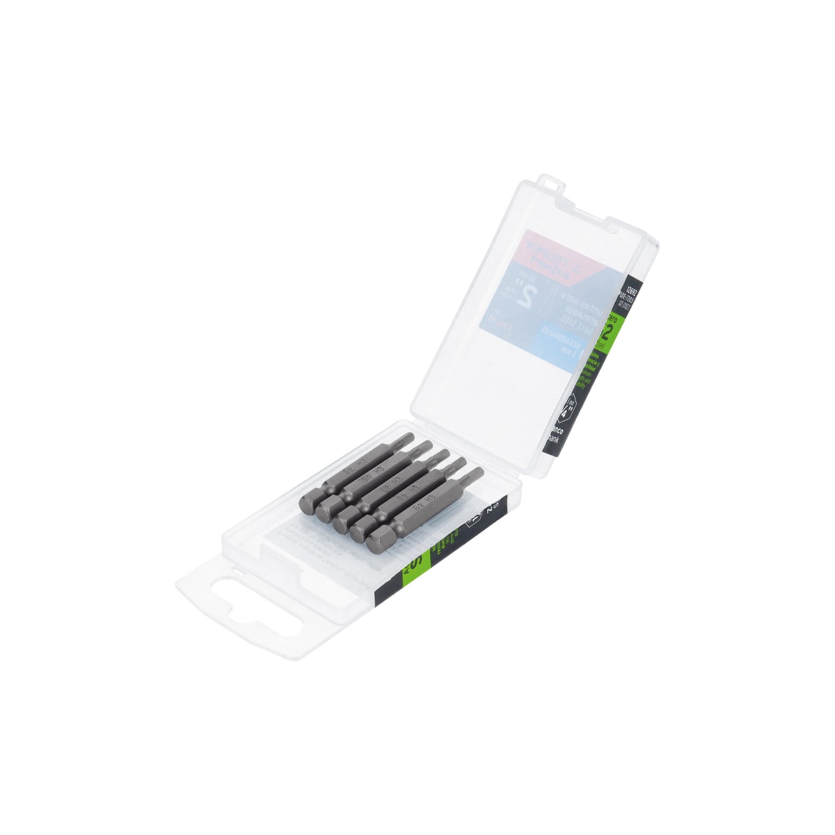 Estuche con 5 puntas hexagonales de 3 mm largo 2´´, Expert Truper3