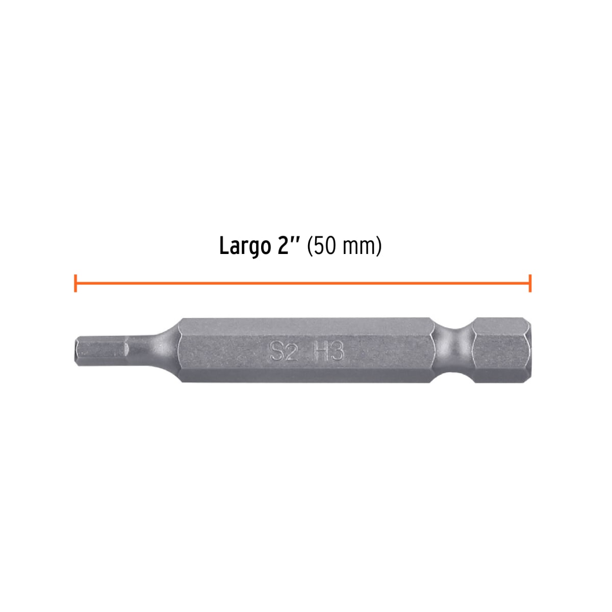 Estuche con 5 puntas hexagonales de 3 mm largo 2´´, Expert Truper2