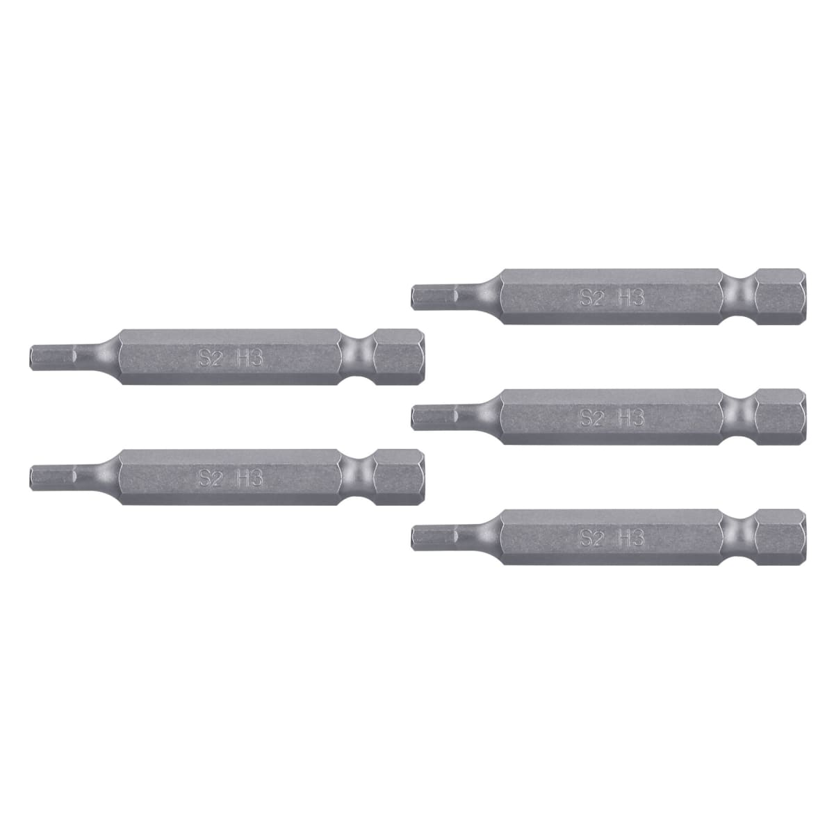 Estuche con 5 puntas hexagonales de 3 mm largo 2´´, Expert Truper1