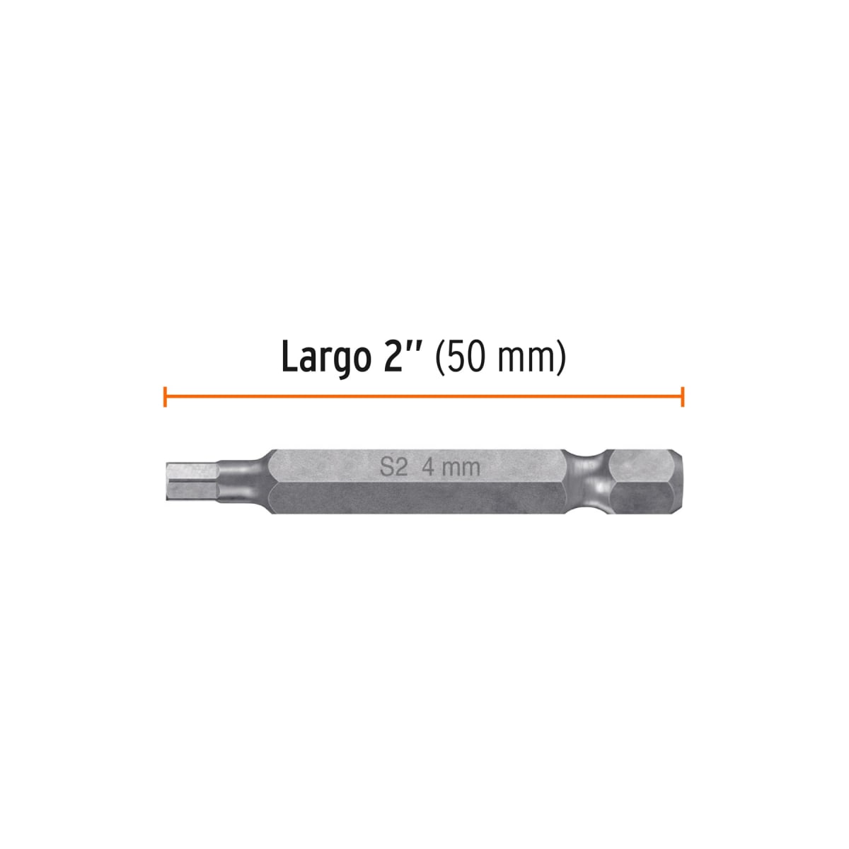 Estuche con 5 puntas hexagonales de 4 mm largo 2'' Truper Expert3