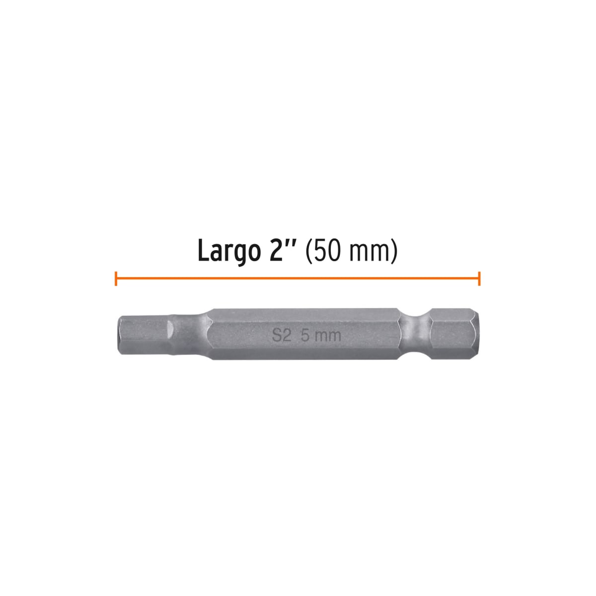 Estuche con 5 puntas hexagonales de 5 mm largo 2'', Expert Truper3