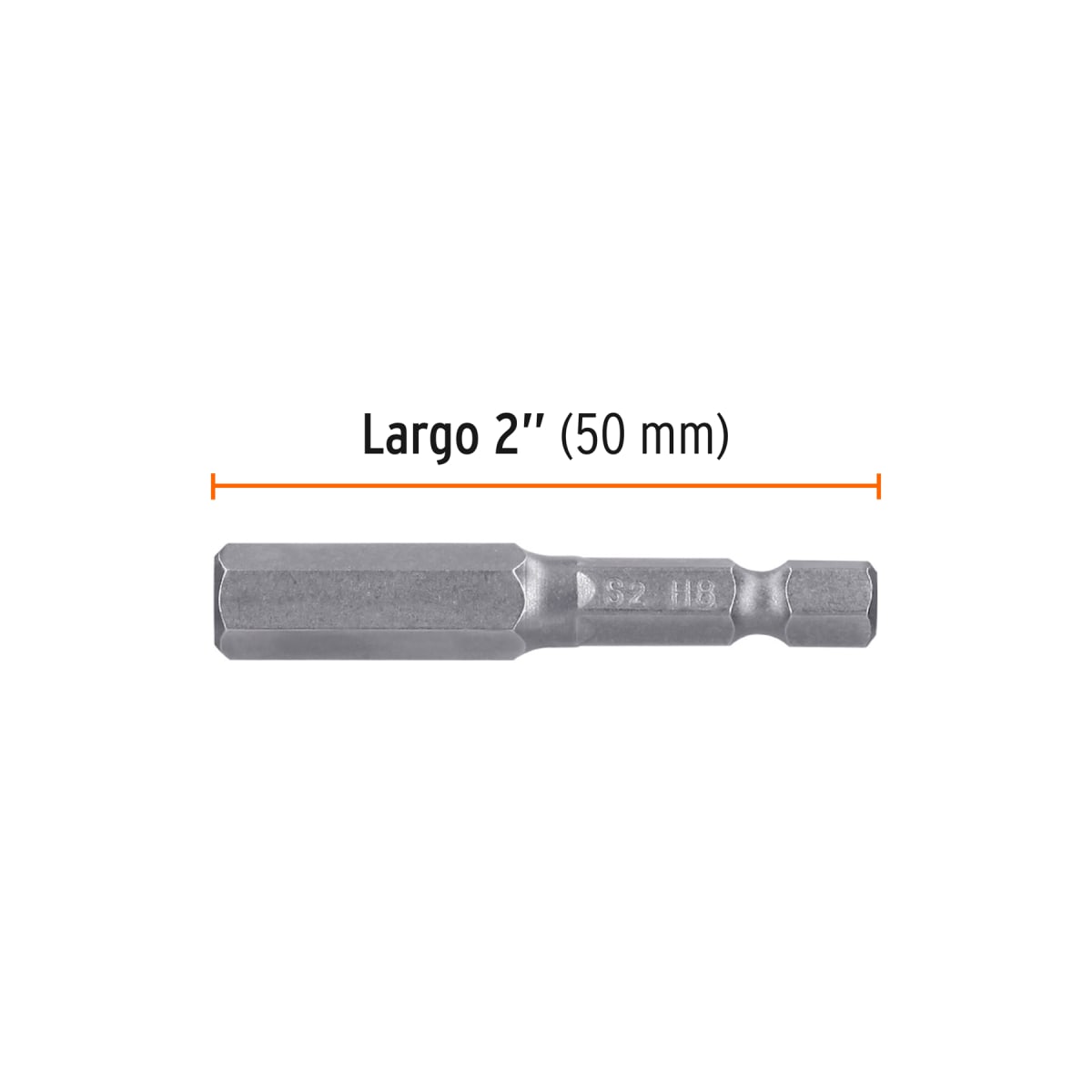 Estuche con 5 puntas hexagonales de 8 mm largo 2´´, Expert Truper3
