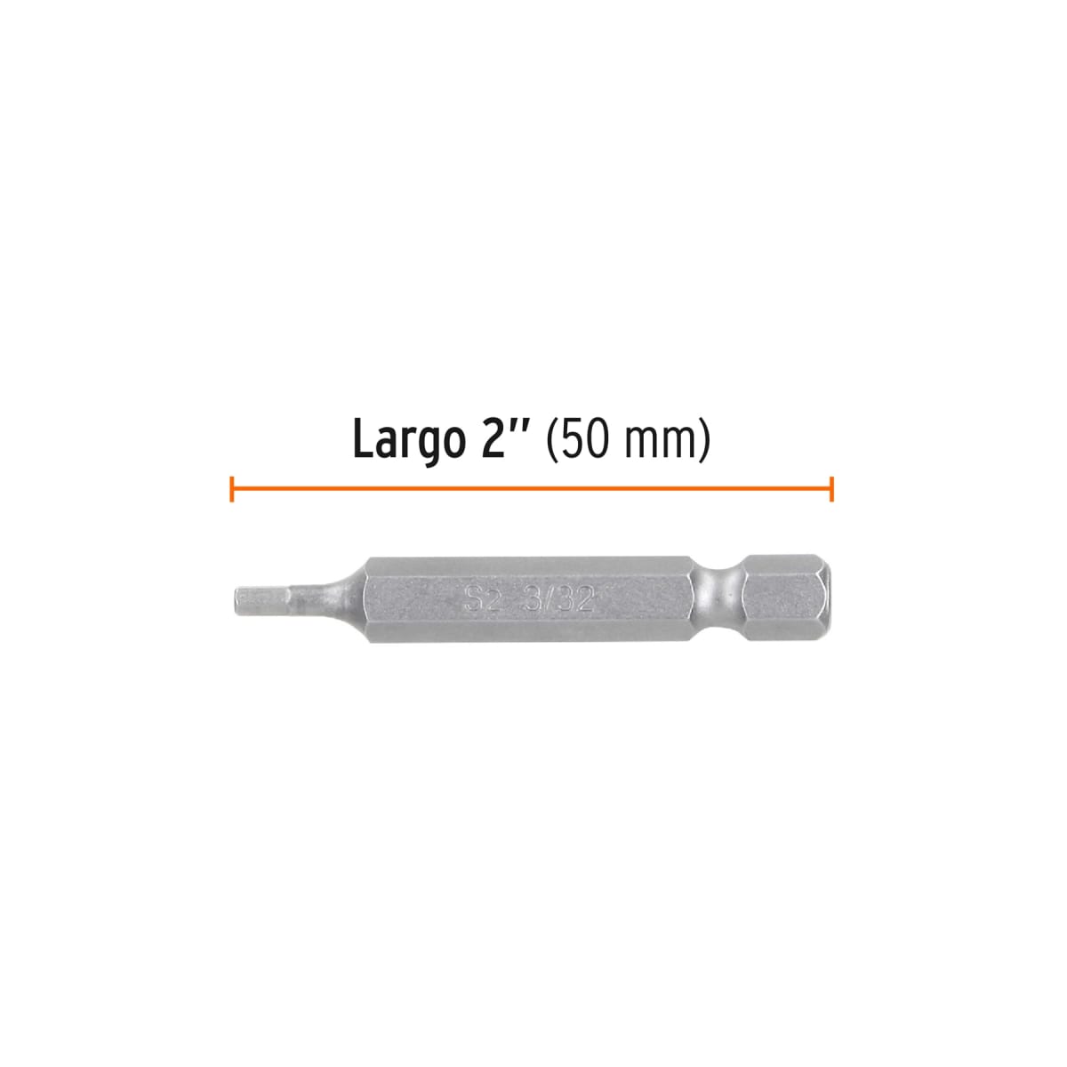 Estuche con 5 puntas hexagonales de 3/32mm largo 2´´, Expert Truper3