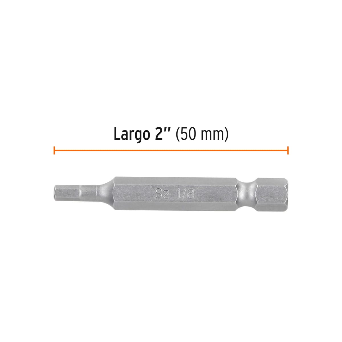 Estuche con 5 puntas hexagonales de 1/8mm largo 2´´, Expert Truper3