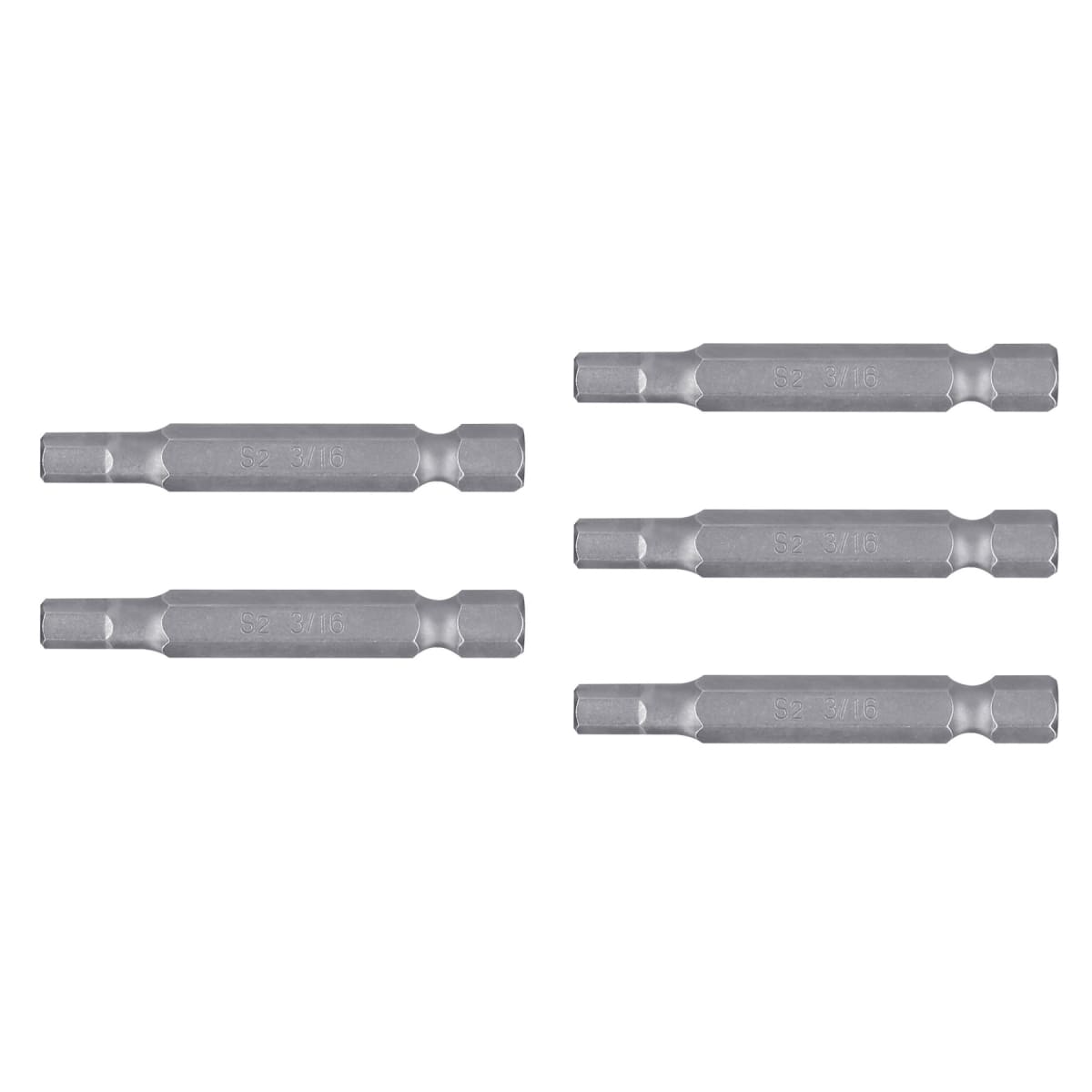 Estuche con 5 puntas hexagonales de 3/16mm largo 2´´, Expert Truper2