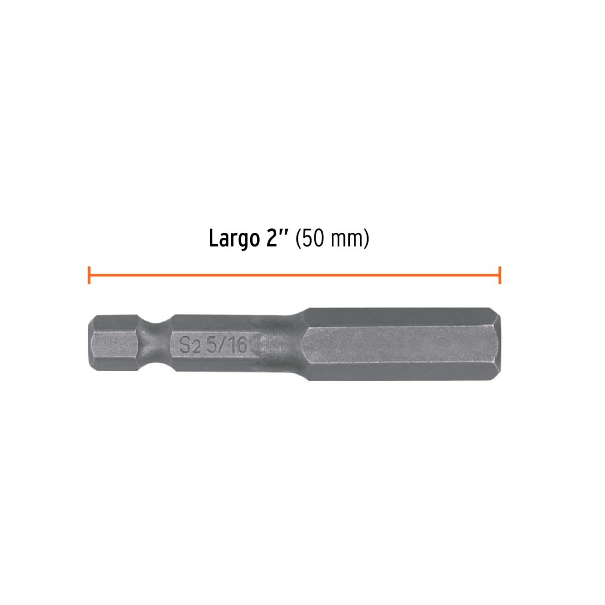 Estuche con 5 puntas hexagonales de 5/16mm largo 2´´, Expert Truper2