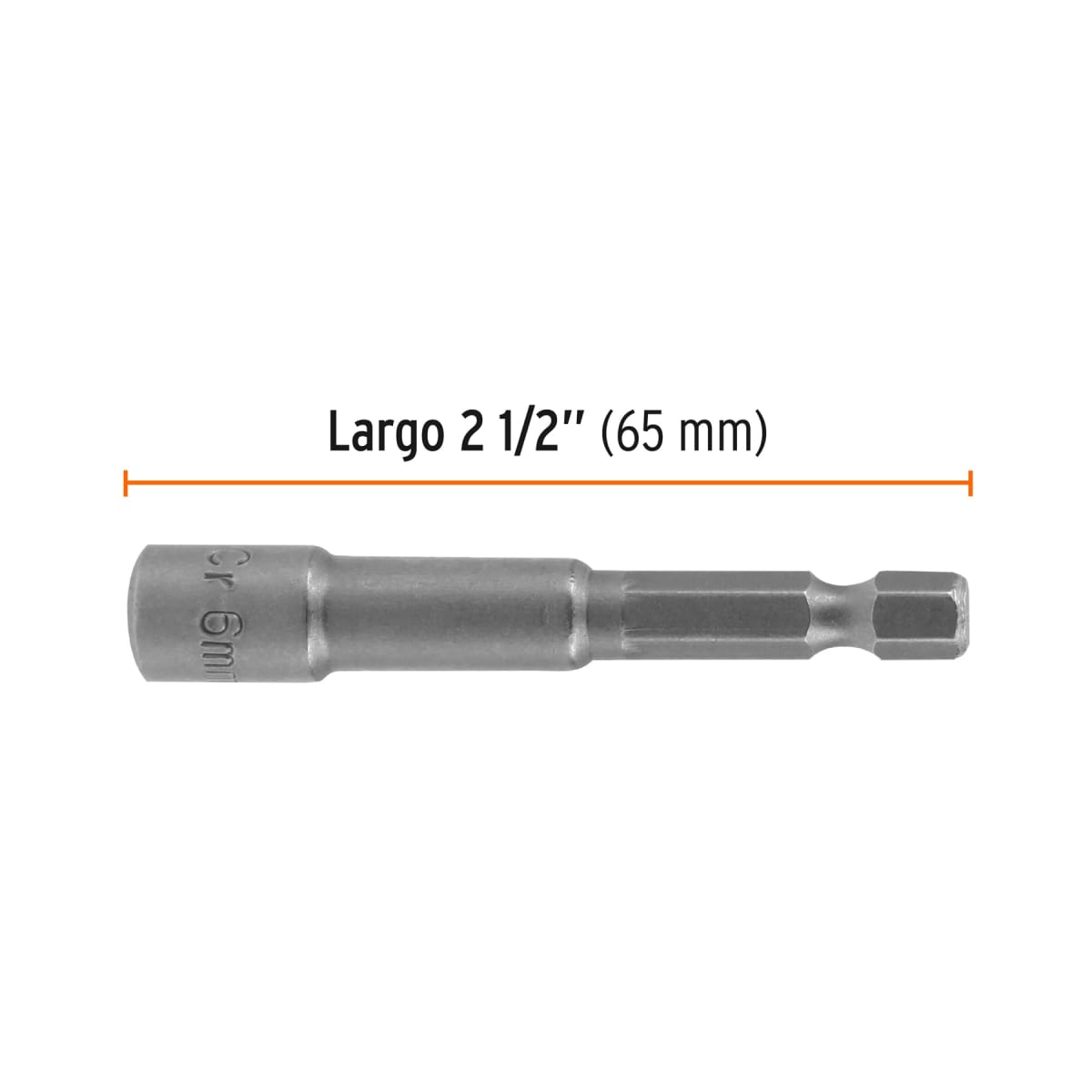 Estuche con 5 dados magnéticos de 6 mm largo 2´´, Expert Truper4