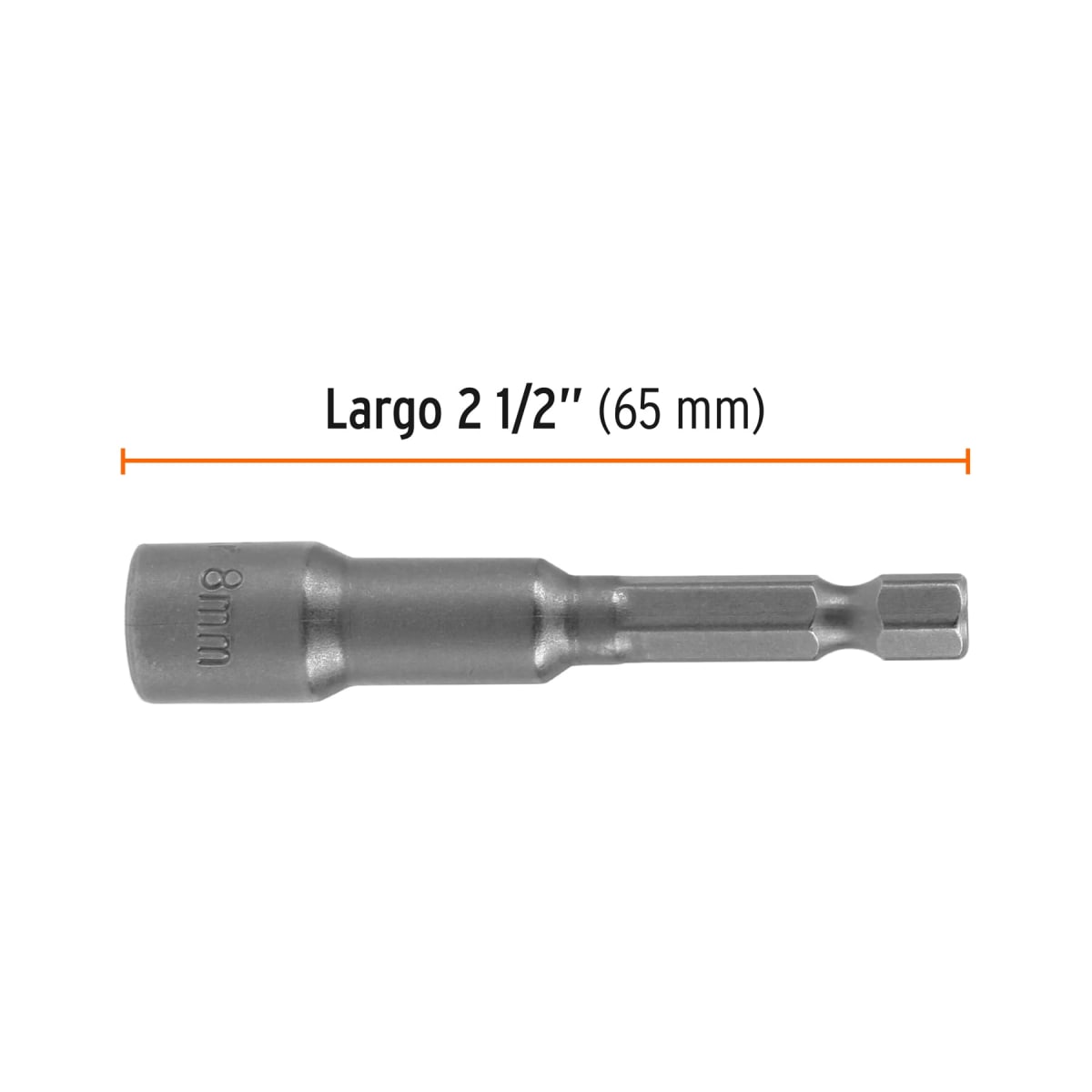 Estuche con 5 dados magnéticos de 8 mm largo 2´´, Expert Truper4