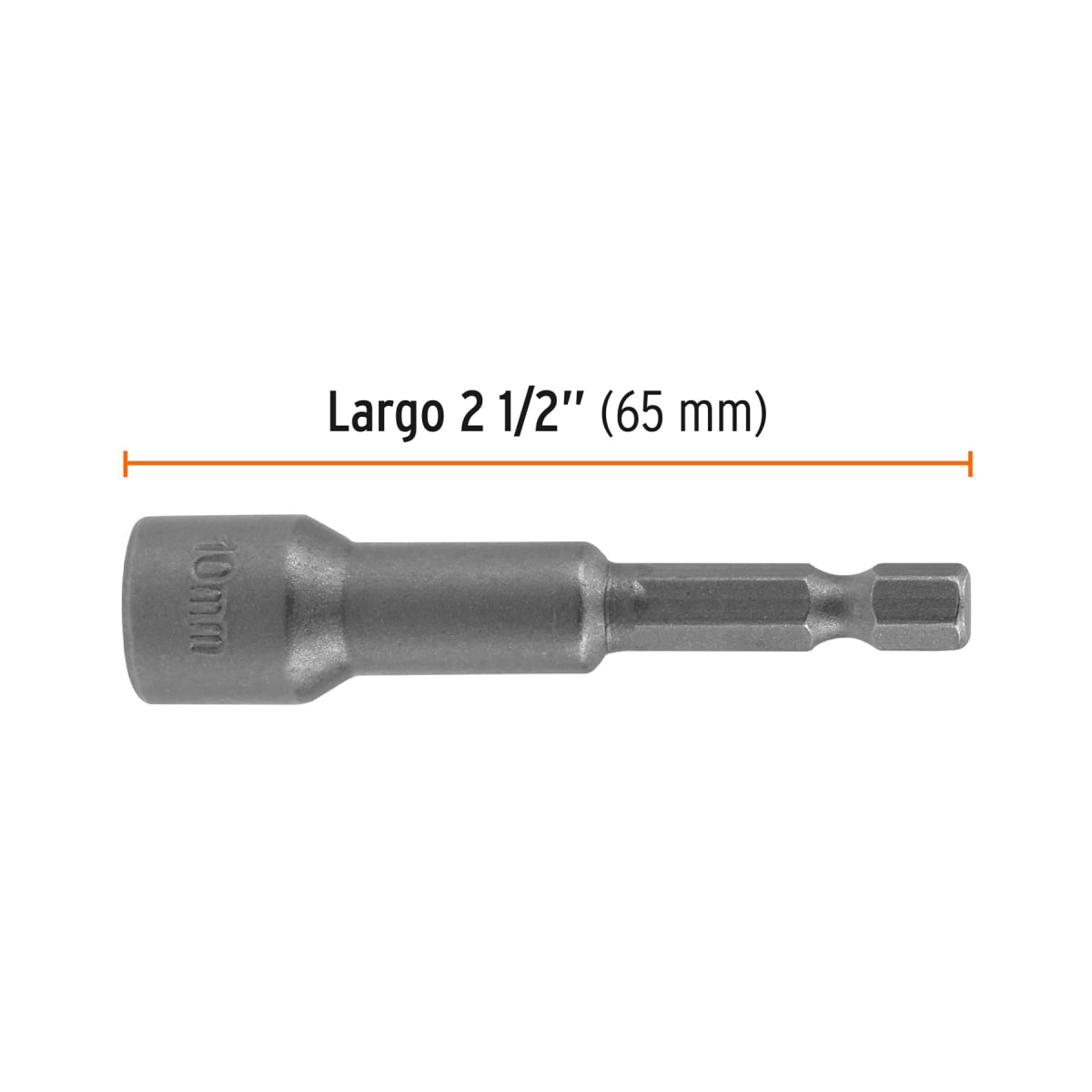 Estuche con 5 dados magnéticos de 10 mm largo 2´´, Expert Truper4