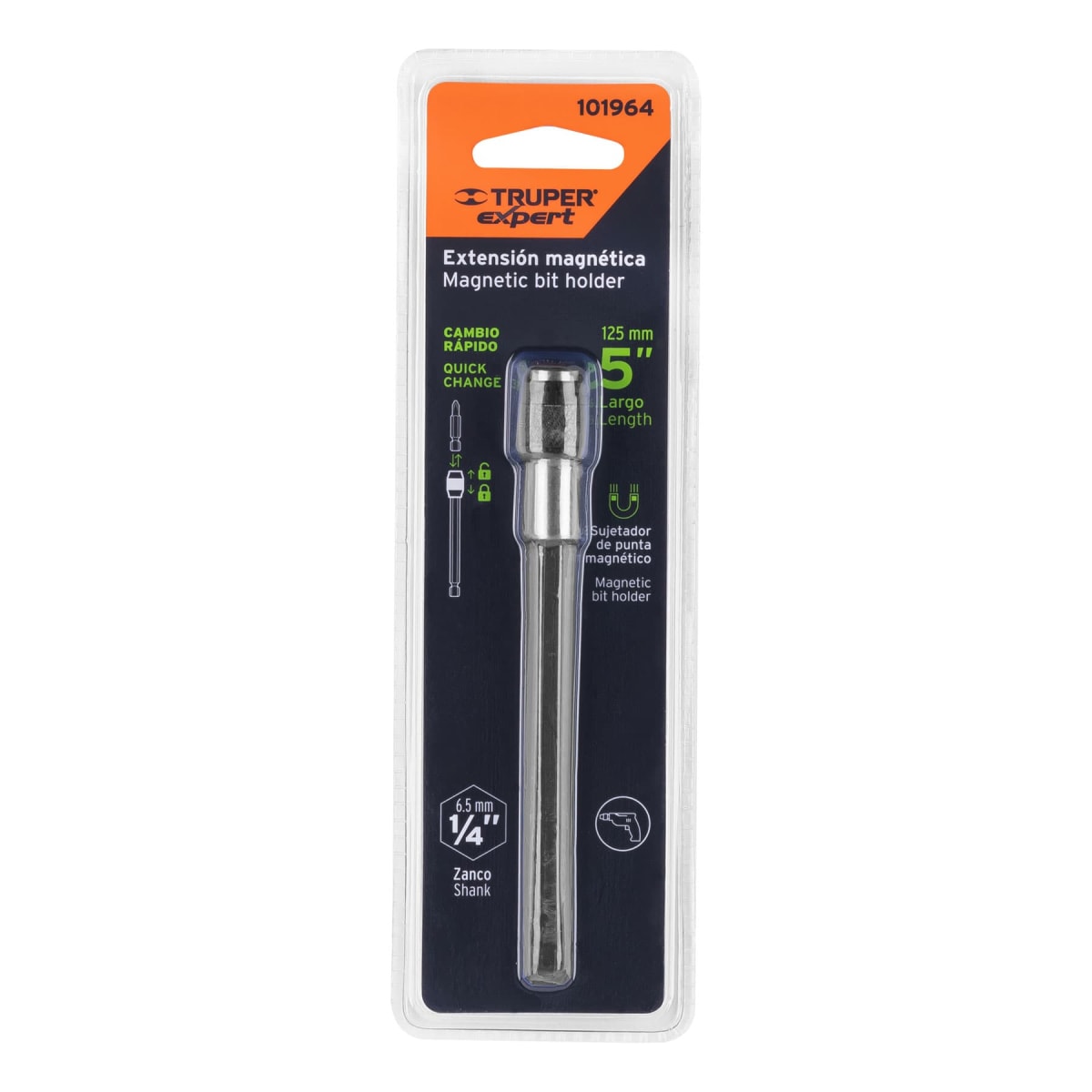 Adaptador de 125 mm magnético para puntas, Expert Truper4