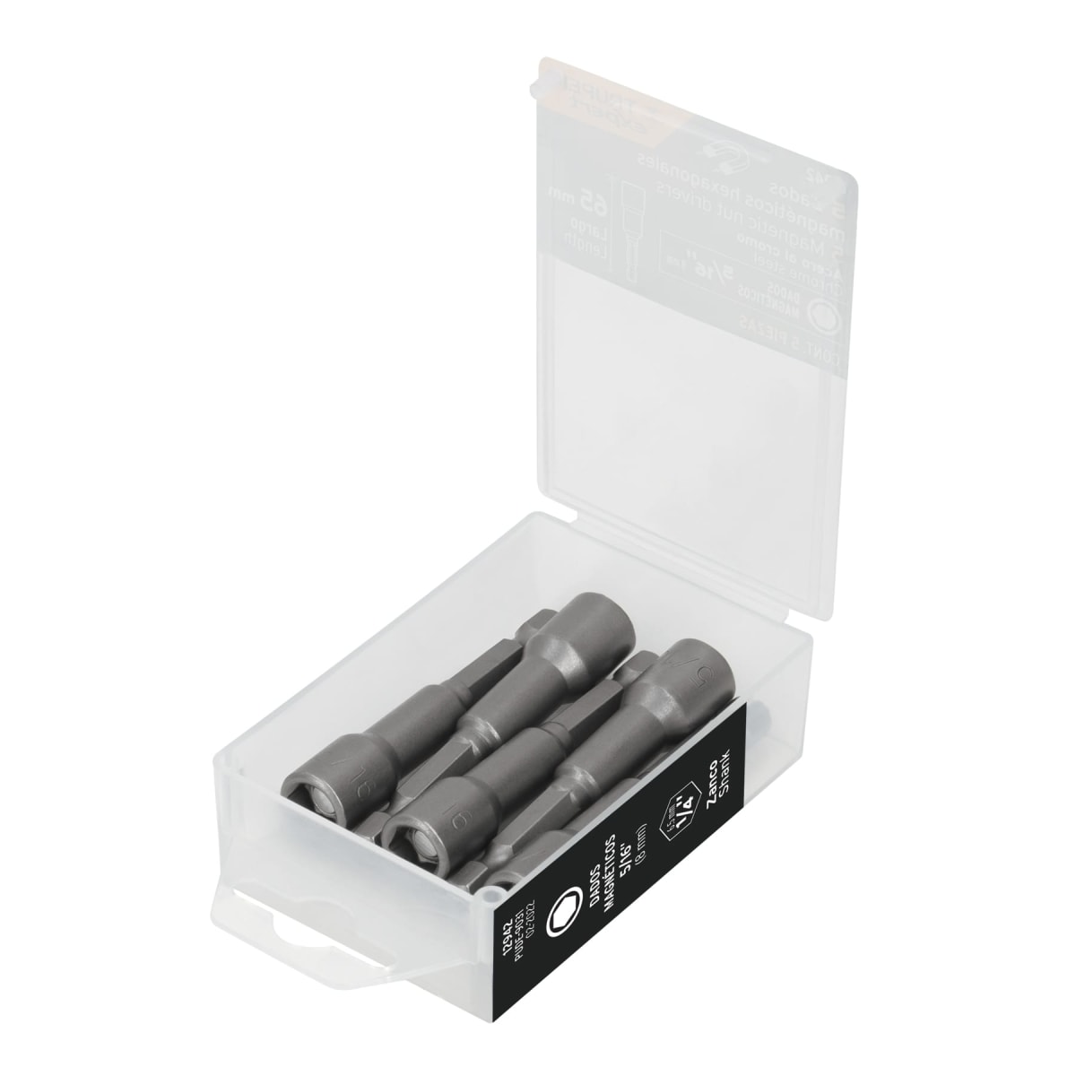 Estuche con 5 dados magnéticos de 5/16´´ largo 2´´, Expert Truper1