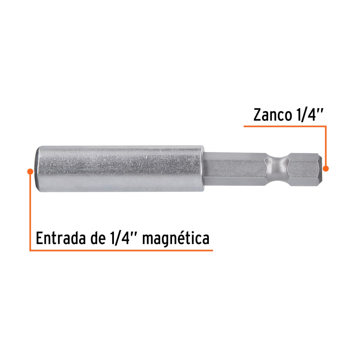 Estuche con 5 extensiones de 60 mm magnéticas Truper Expert3
