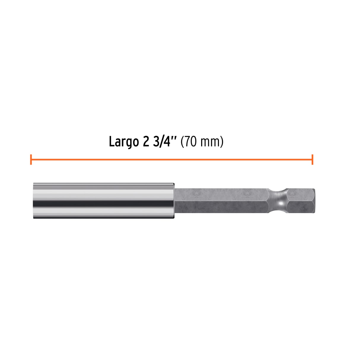 Estuche con 5 extensiones de 70 mm magnéticas Truper Expert4