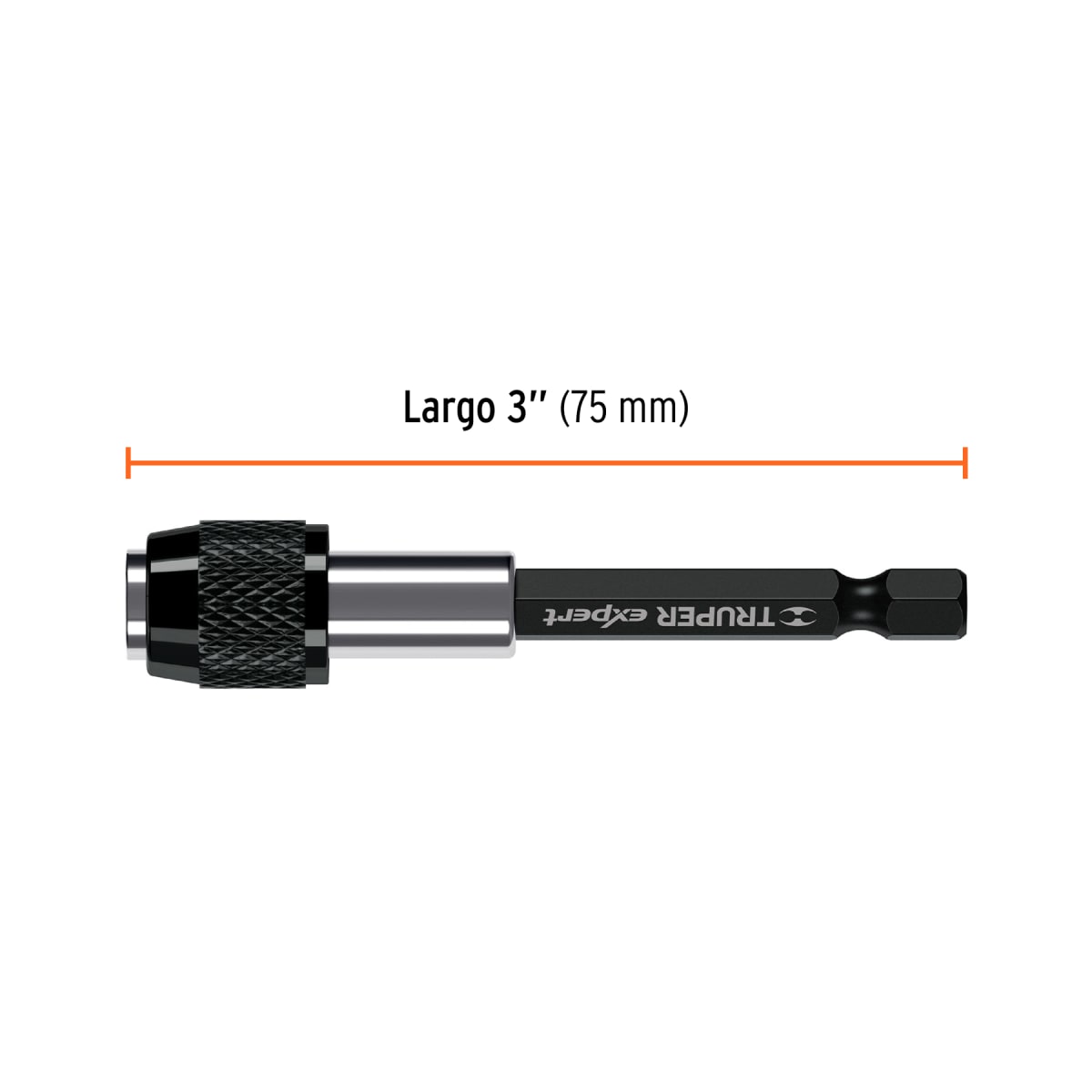 Adaptador de 75 mm magnético para puntas, Expert Truper3
