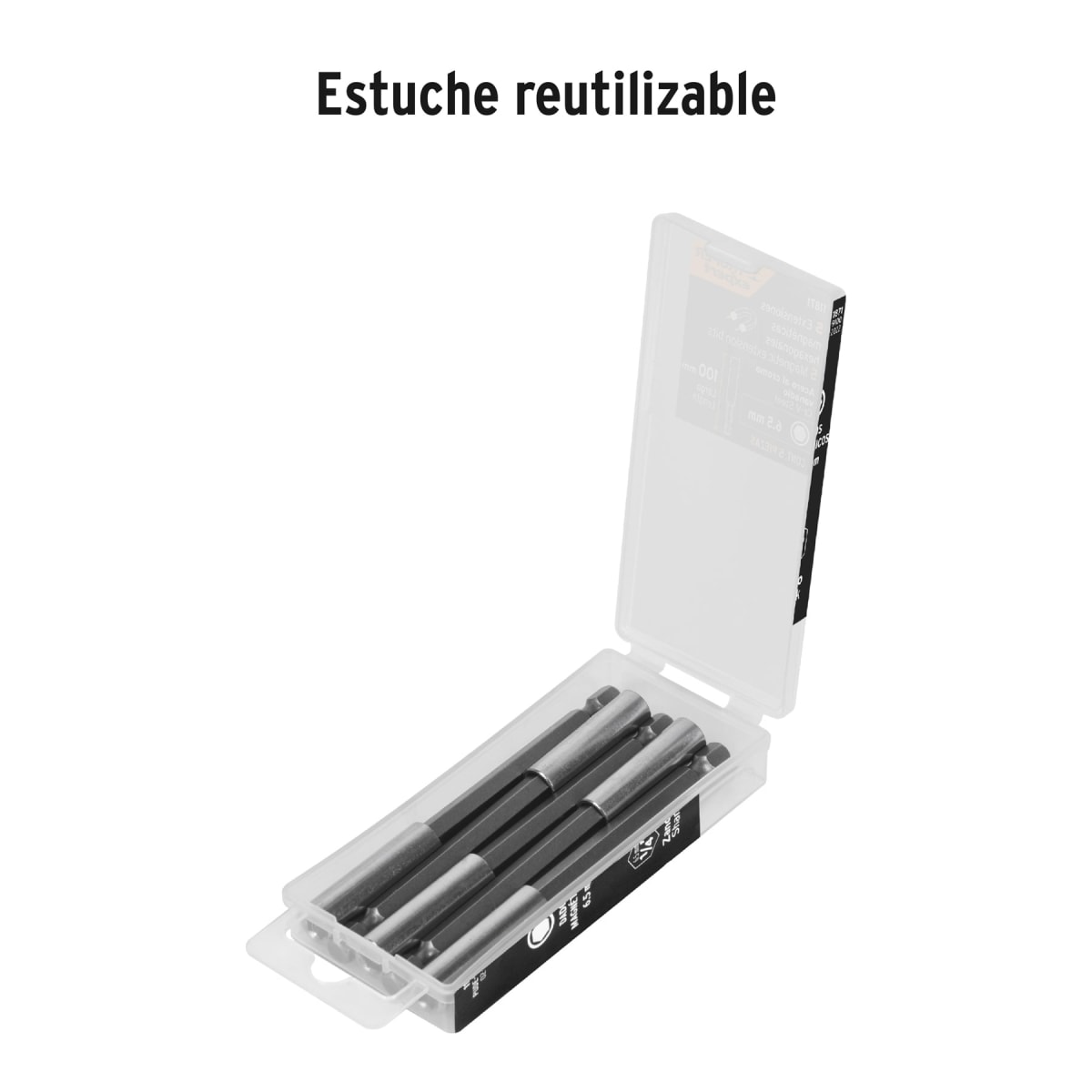 Estuche con 5 extensiones de 100 mm magnéticas Truper Expert2