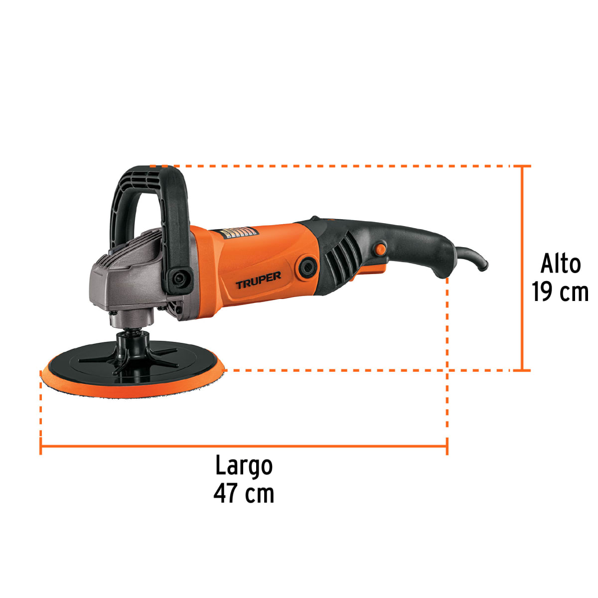 Hidrolavadora 1800 psi + pulidora 1200w Truper3