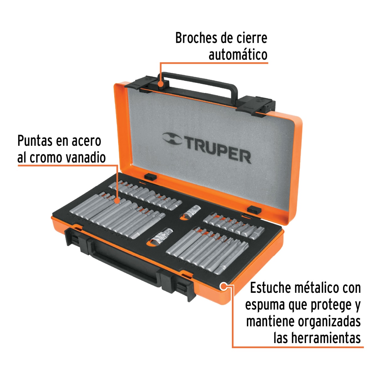 Juego de 42 puntas mixtas de 30 mm a 75 mm Truper4