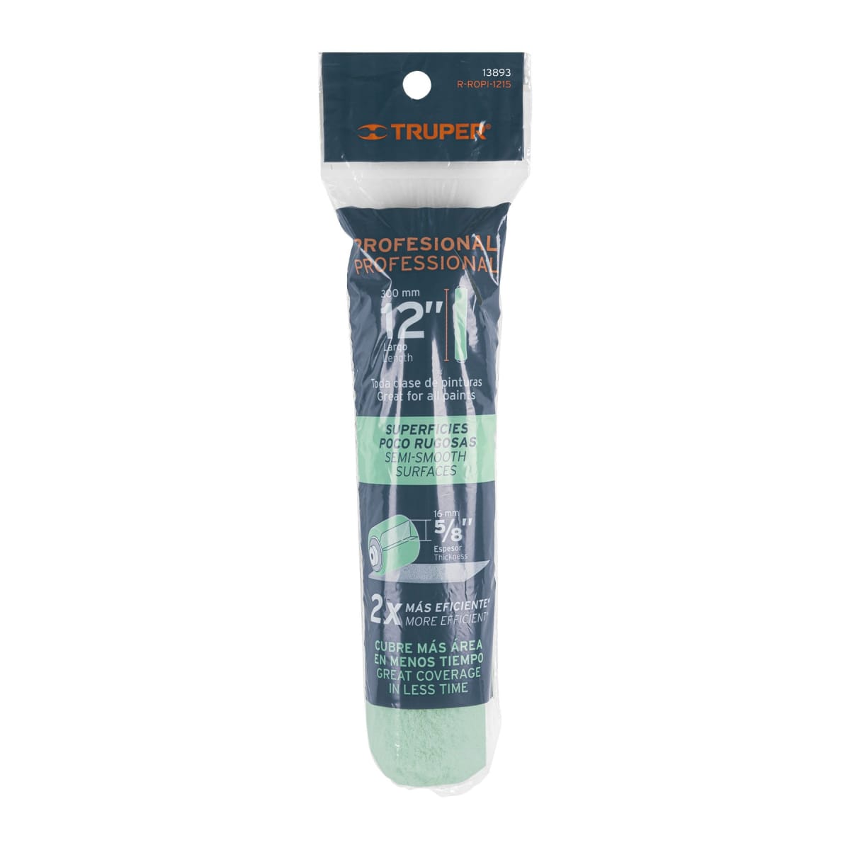 Felpa para rodillo 12´´ x 5/8´´ superficies poco rugosas Truper5