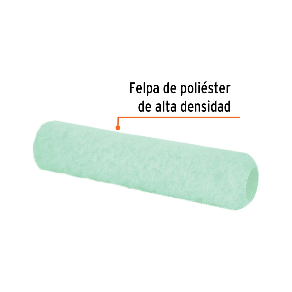 Felpa para rodillo 12´´ x 5/8´´ superficies poco rugosas Truper2