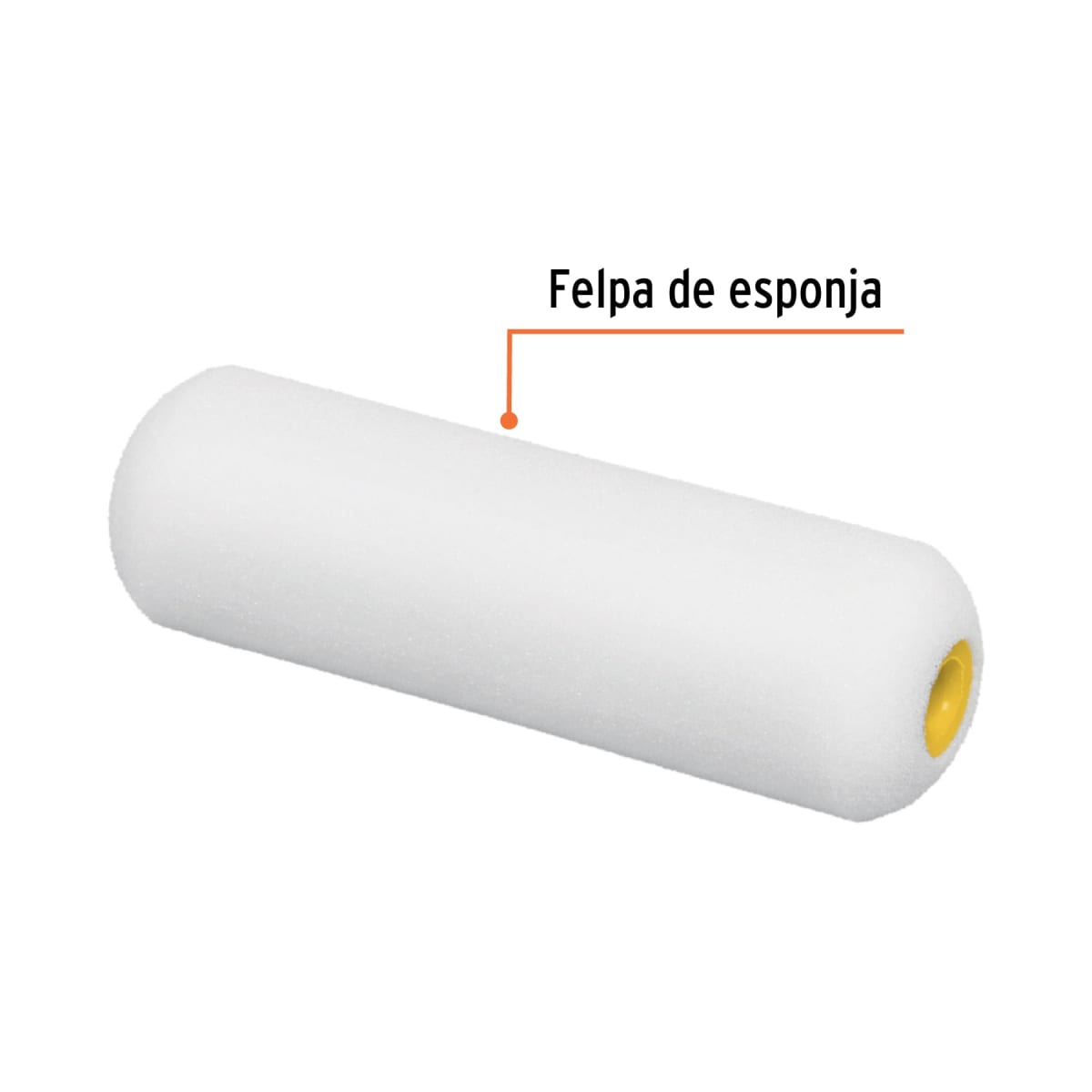 Felpa de esponja para mini rodillo 4´´ x 3/8´´, Truper2
