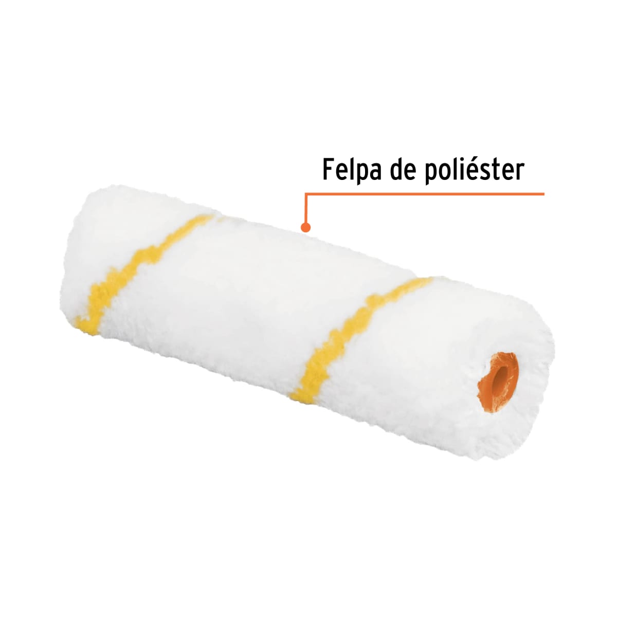 Felpa de poliéster para mini rodillo 4´´ x 3/8´´, Truper2