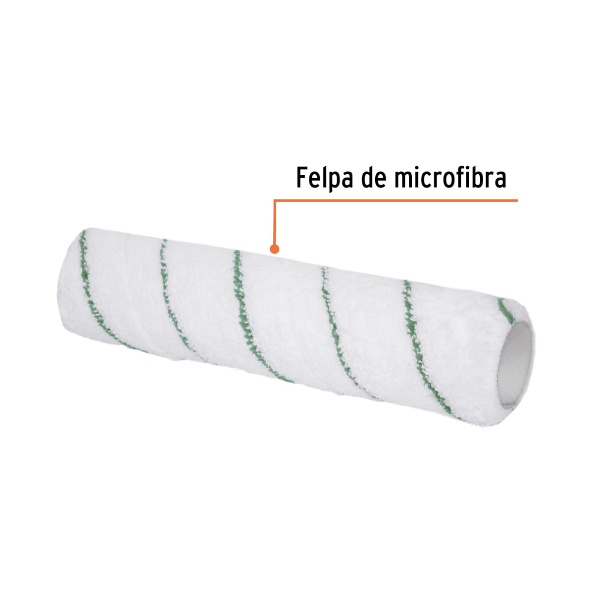 Felpa de microfibra para rodillo 9'' x 3/8'' superficies poco rugosas Truper2