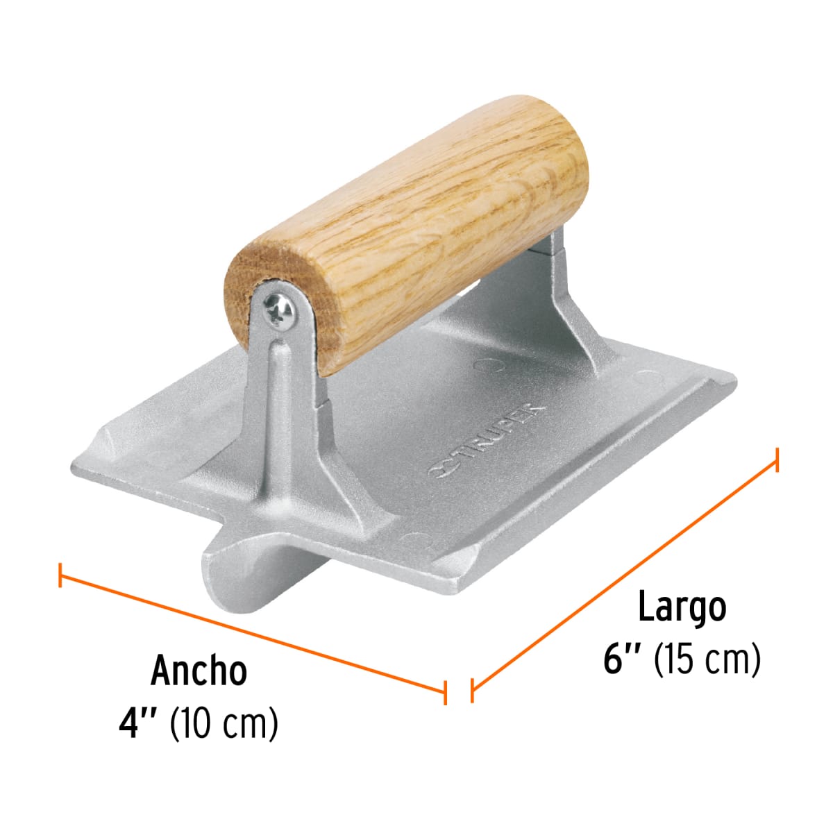 Gruña centro 11 x 5'' aluminio Truper3
