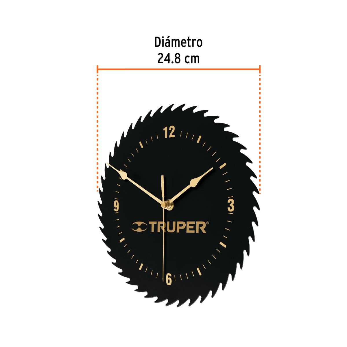 Reloj analógico de pared Truper3