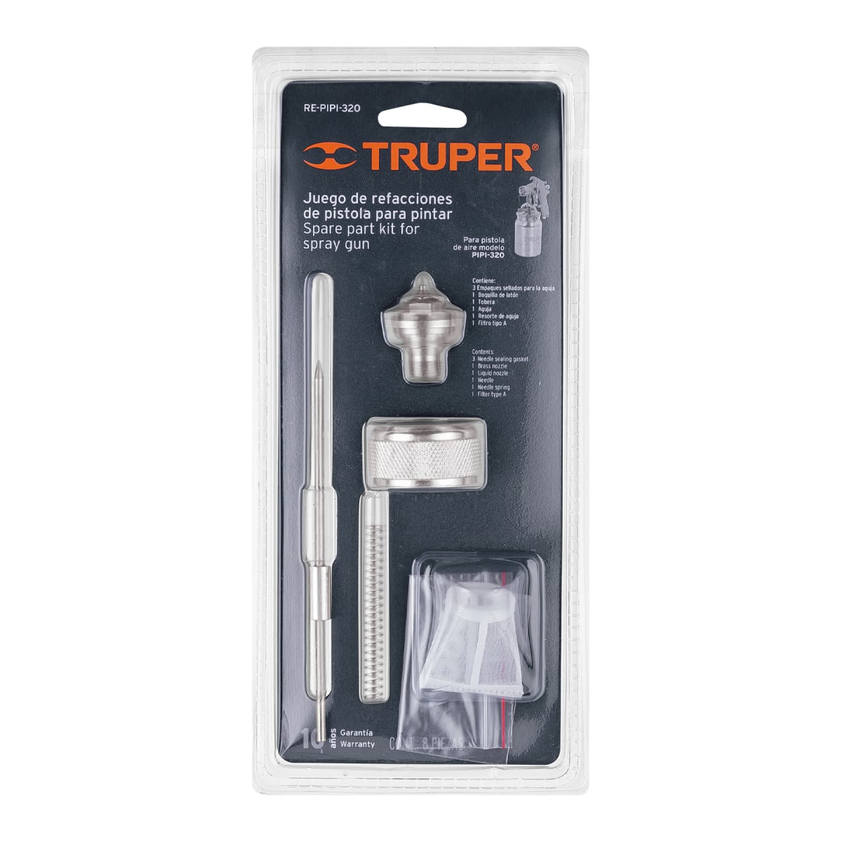 Repuestos de pistolas para pintar, PIPI-320, Truper3