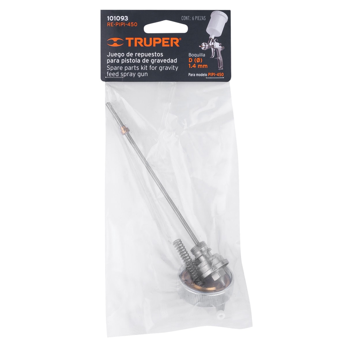 Repuestos para pistola para pintar PIPI-450, Truper3