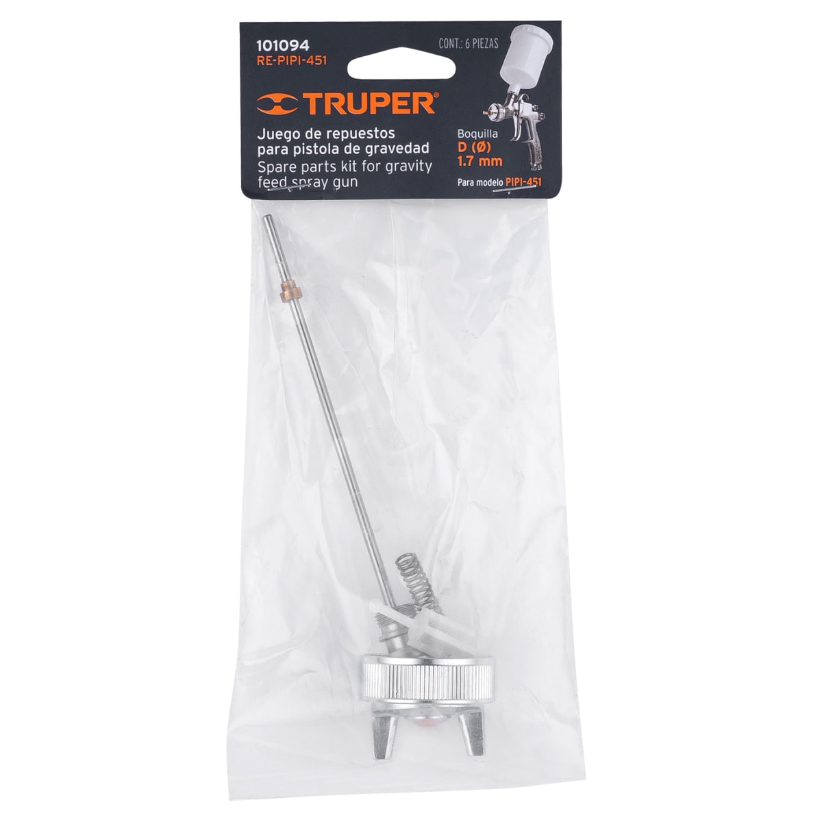 Repuestos para pistola para pintar PIPI-451, Truper3