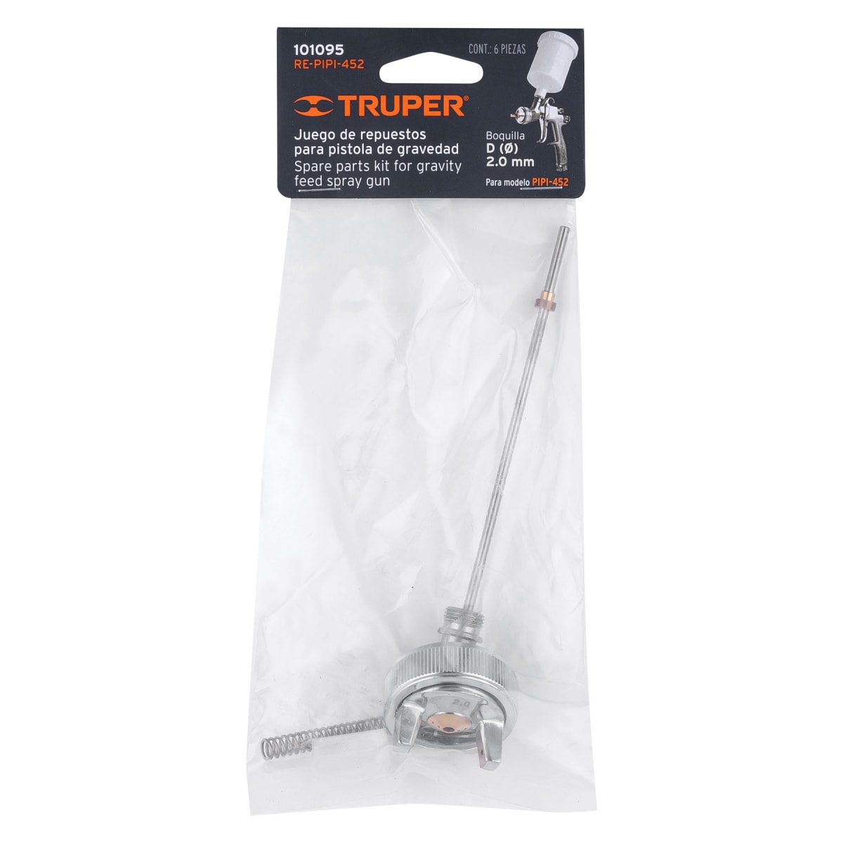 Repuestos para pistola para pintar PIPI-452, Truper3