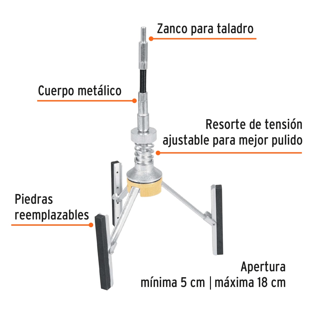 Rectificadora para cilindro de motor, 2 a 7¨, Truper2