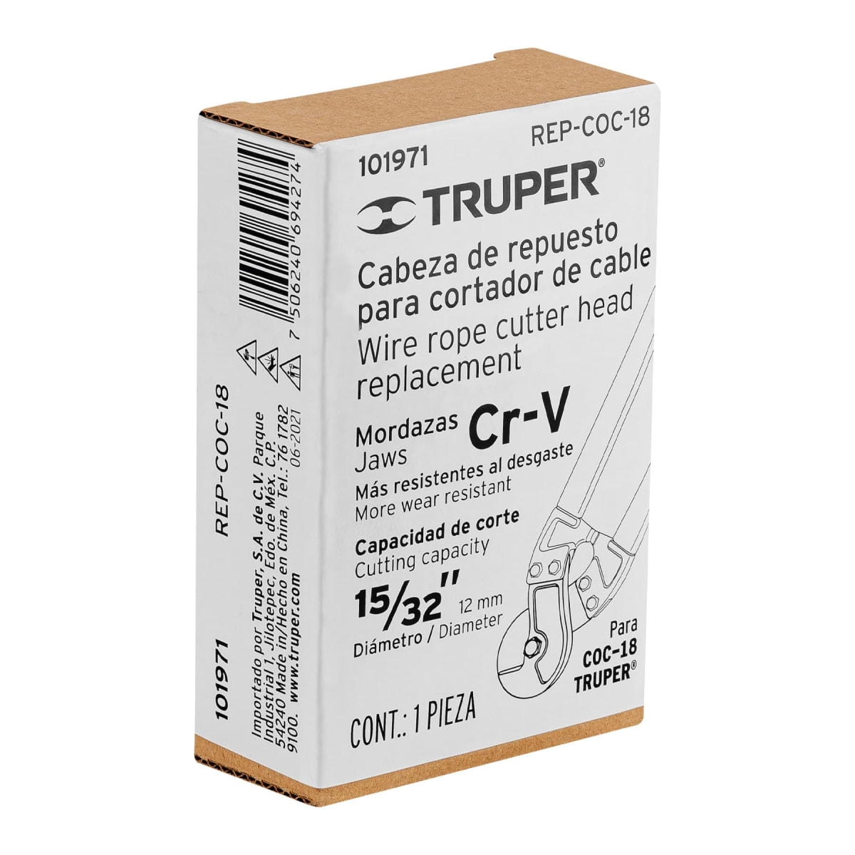 Cabeza de repuesto para cortador de cable COC-18, Truper3