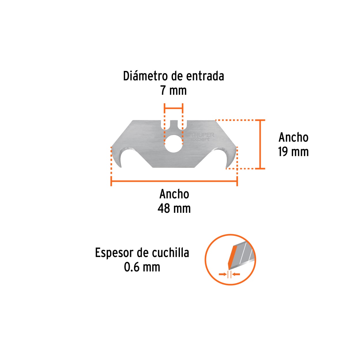 Dispensador con 10 cuchillas para acrílico para NV-7X y NM-6 Truper3