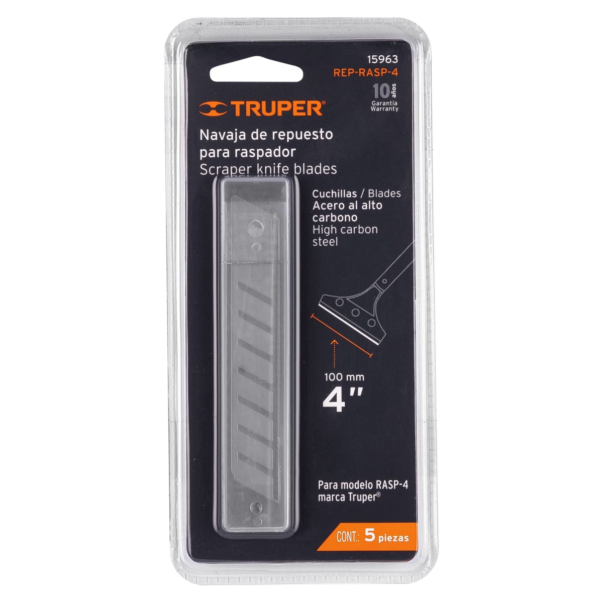 Dispensador con 5 navajas de repuesto para raspador RASP-4 Truper4