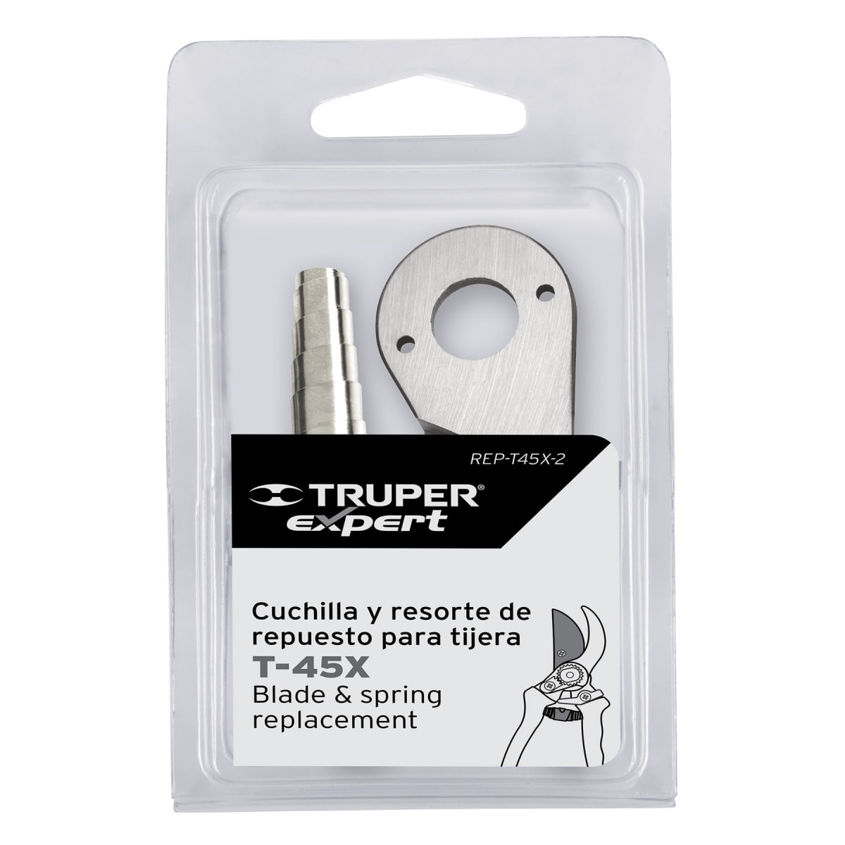 Repuesto de cuchilla y resorte para tijera T-45X Truper2