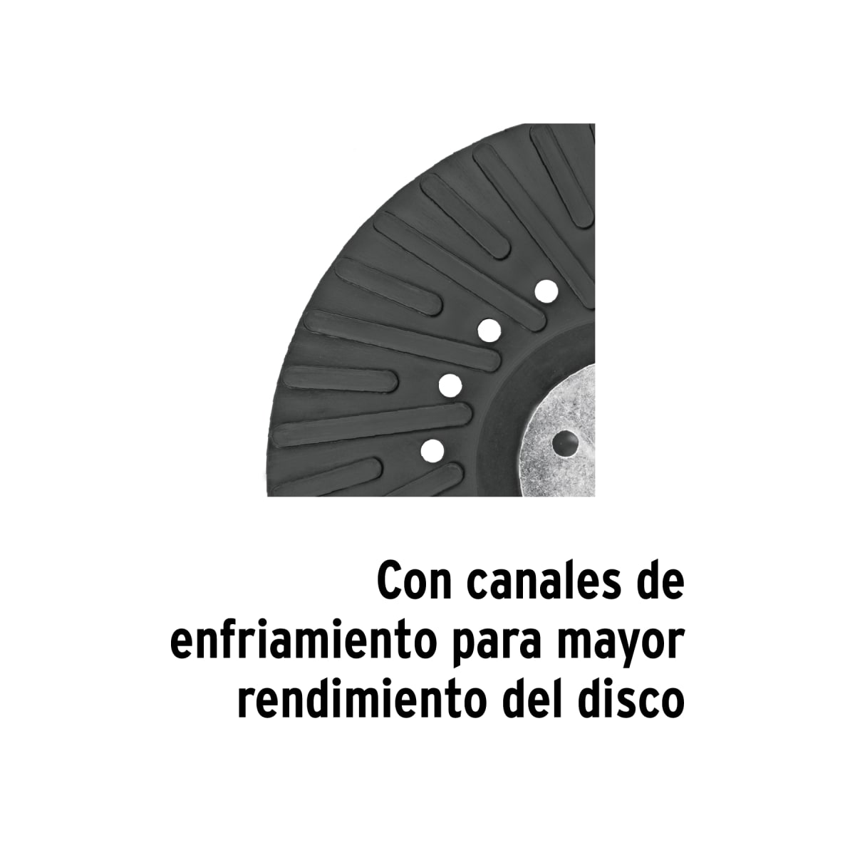 Respaldo para discos de lija 4-1/2´´, eje M14, Truper2