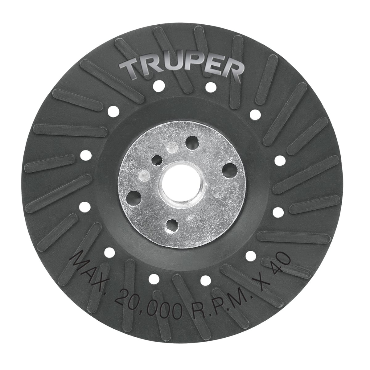 Respaldo para discos de lija 4-1/2´´, eje 5/8-11, Truper1