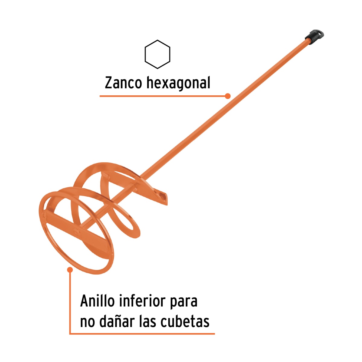 Revolvedor de pintura, 120 mm diámetro, Truper2