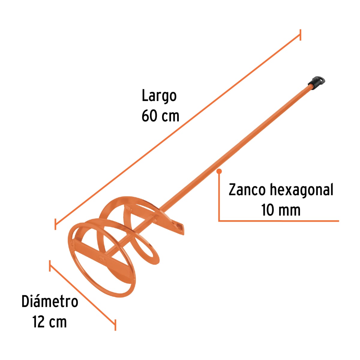 Revolvedor de pintura, 120 mm diámetro, Truper3