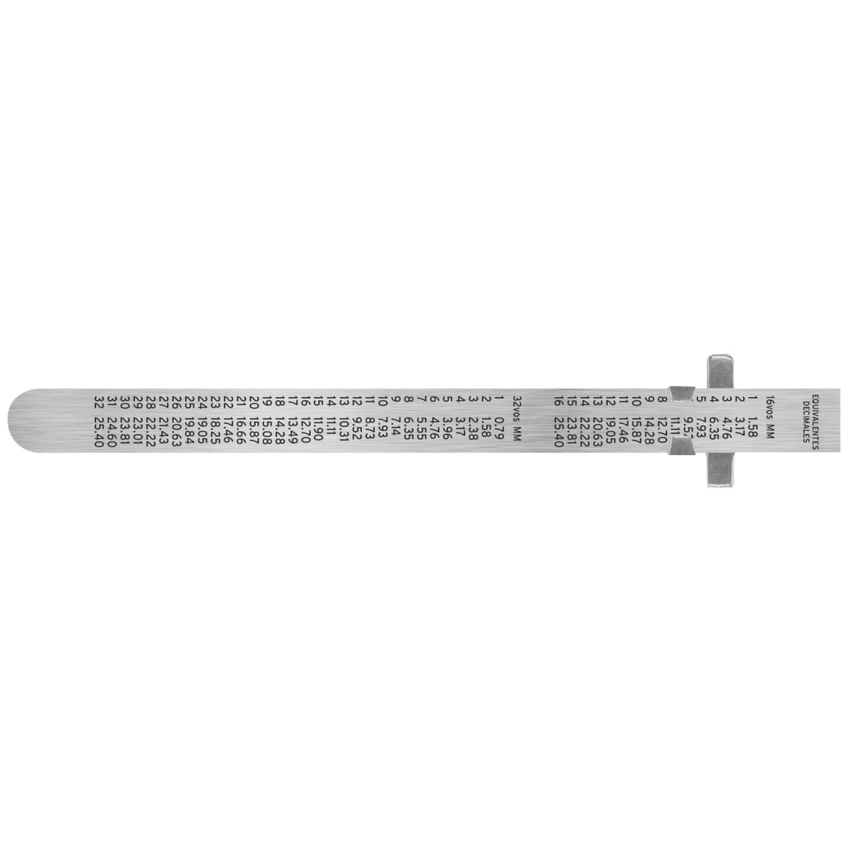 Regla 15 cm de acero inoxidable de bolsillo, Truper2